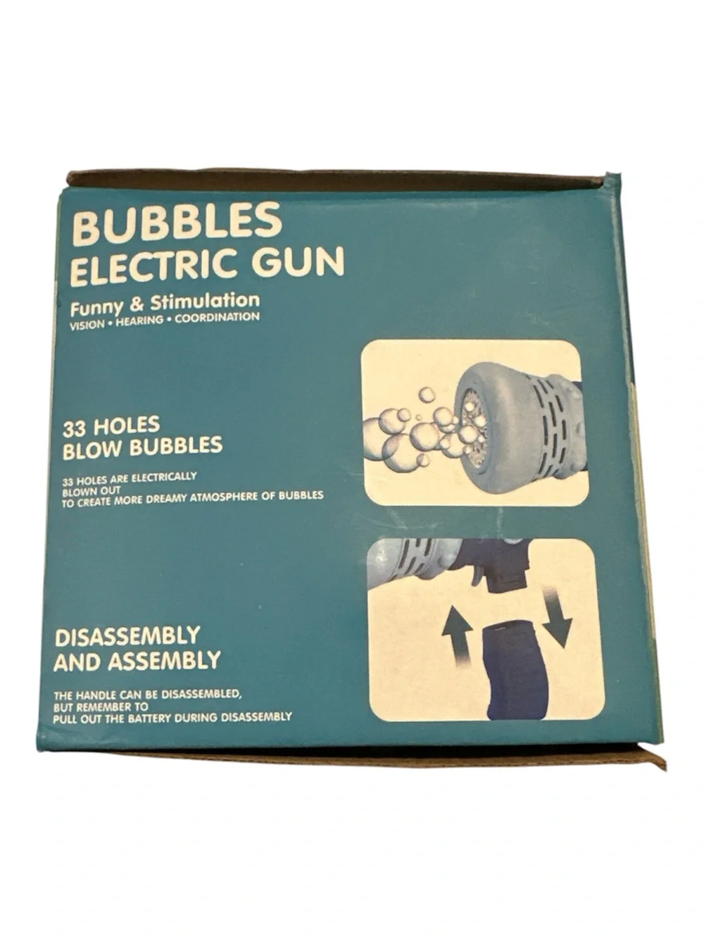Meidilong 33-Hole Electric Bubble Gun, Pink - New in Box